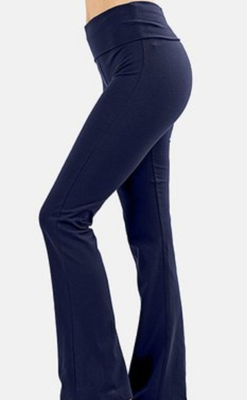 Zenana Signature ❤️for Lydiane Navy Ruched YogaPants , bottoms - Picture 2 of 6